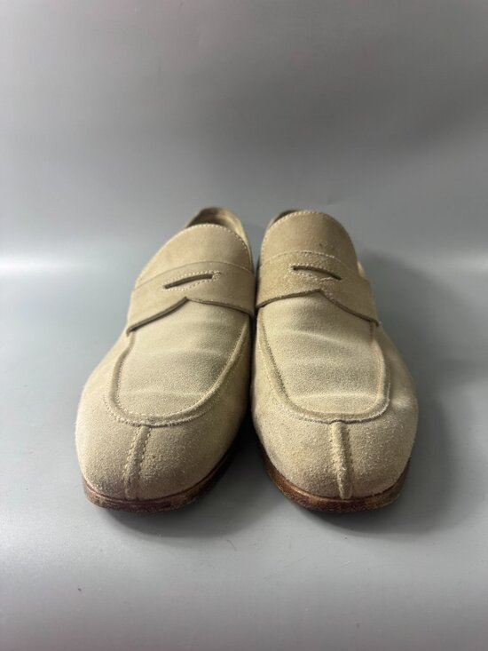 Authentic Ermenegildo Zegna L\'Asola suede penny loafers, Size 11 D main image 14
